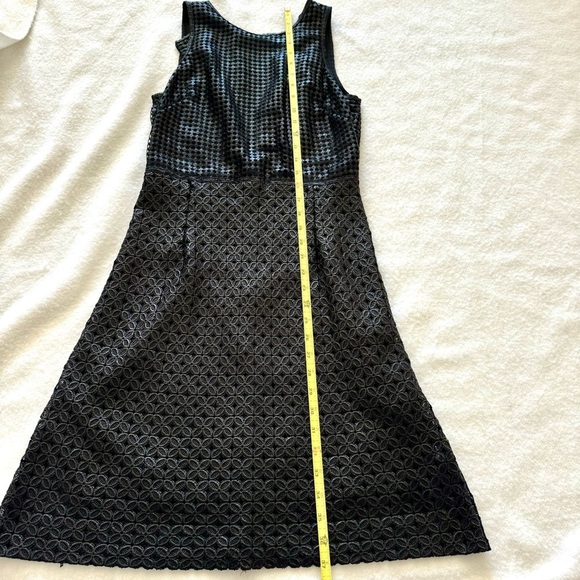 Leon Max Limited Edition Metallic Black Laser Cut Mini Dress Size 2 - Picture 6 of 10